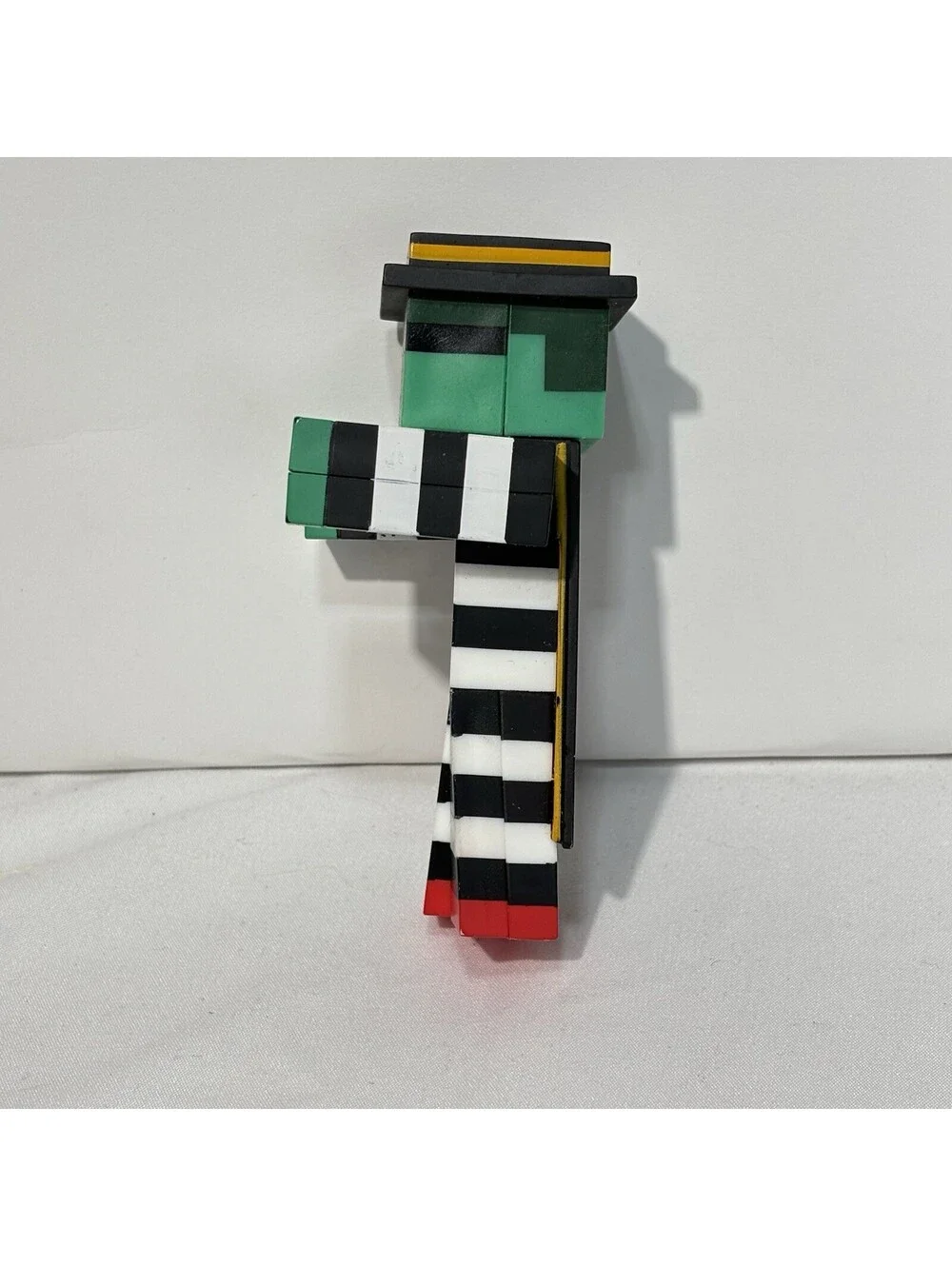 McDonalds Minecraft Zombie Hamburglar adult meal toy Green, Black & White Stripe